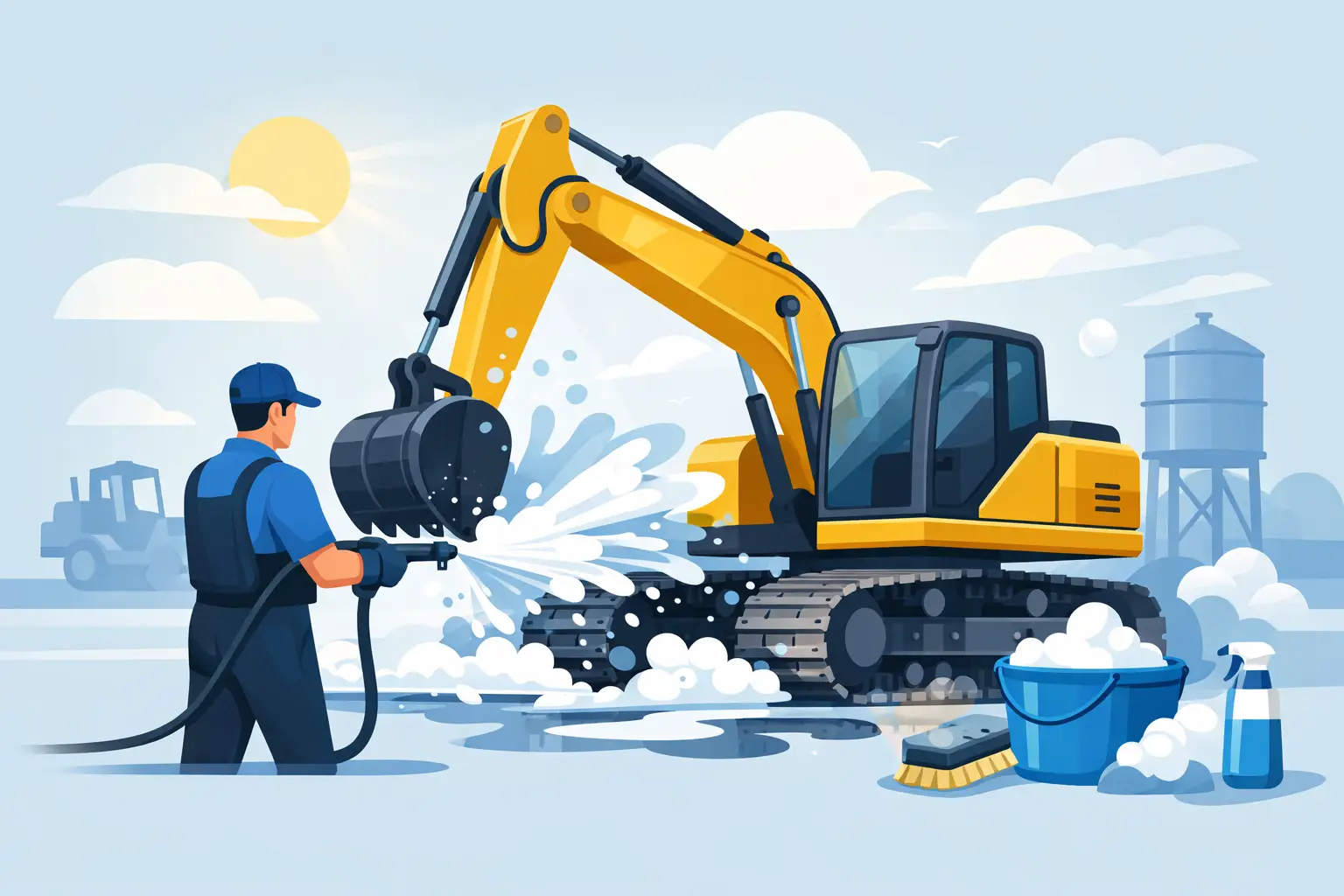 How to Clean Heavy Equipment Right